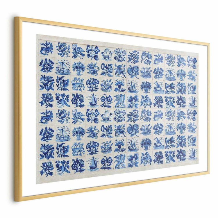 Plakat - Płytki azulejos - tradycyjne ceramiczne portugalskie kafle
