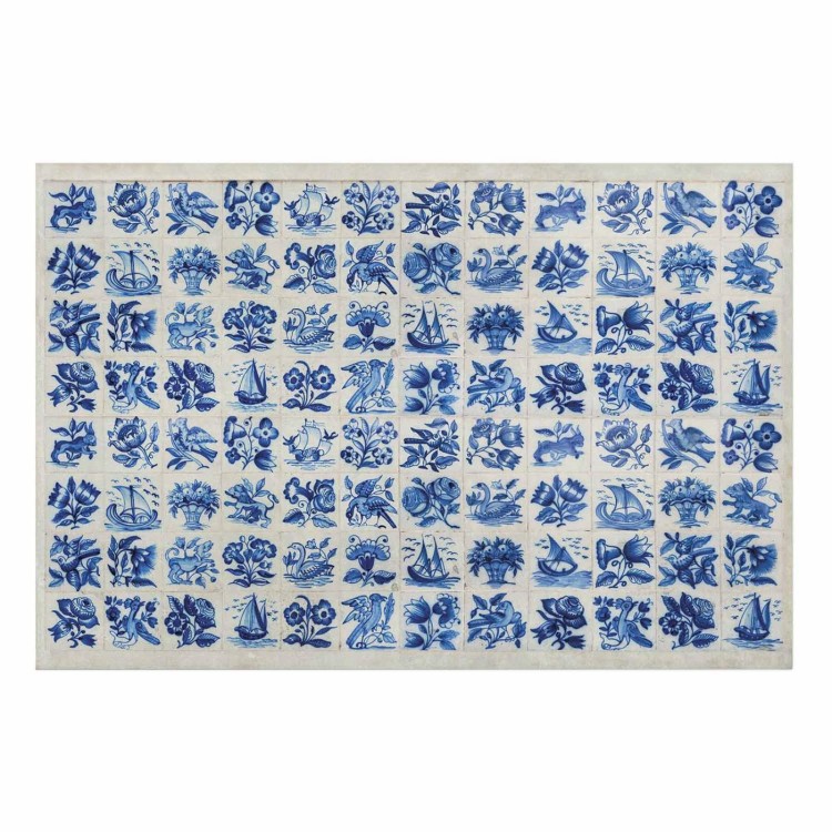 Plakat - Płytki azulejos - tradycyjne ceramiczne portugalskie kafle