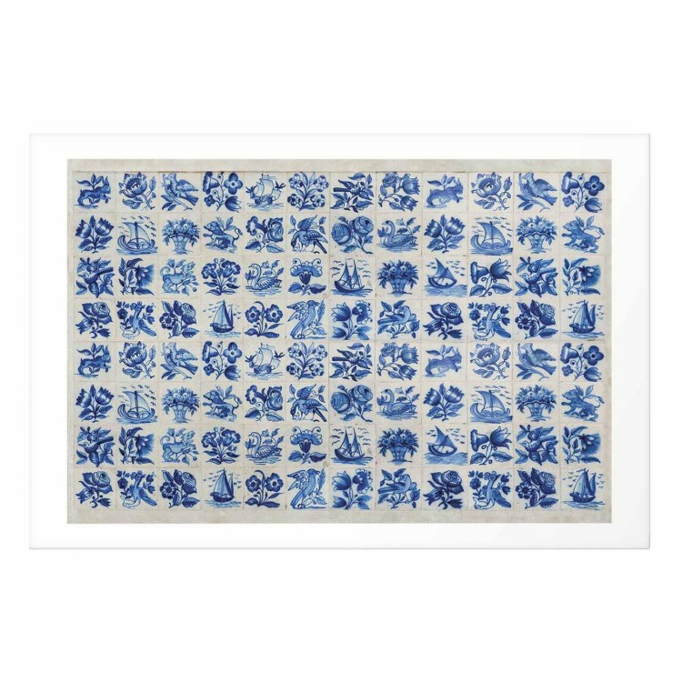 Plakat - Płytki azulejos - tradycyjne ceramiczne portugalskie kafle