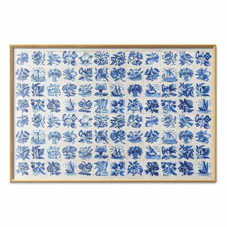 Plakat - Płytki azulejos - tradycyjne ceramiczne portugalskie kafle