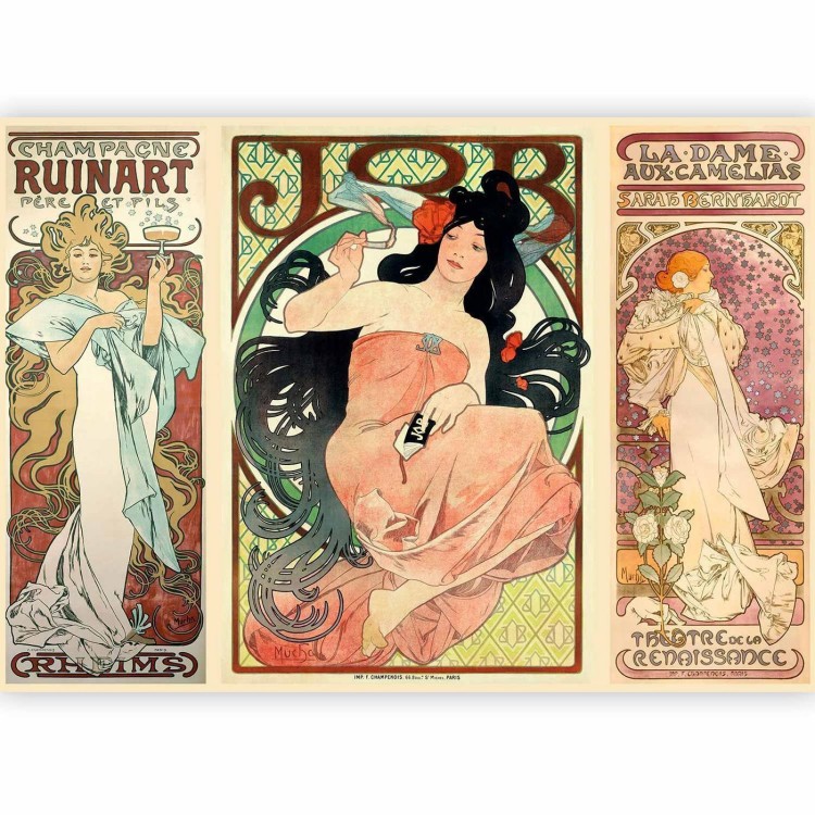 Fototapeta - Alphonse Mucha Kobiety