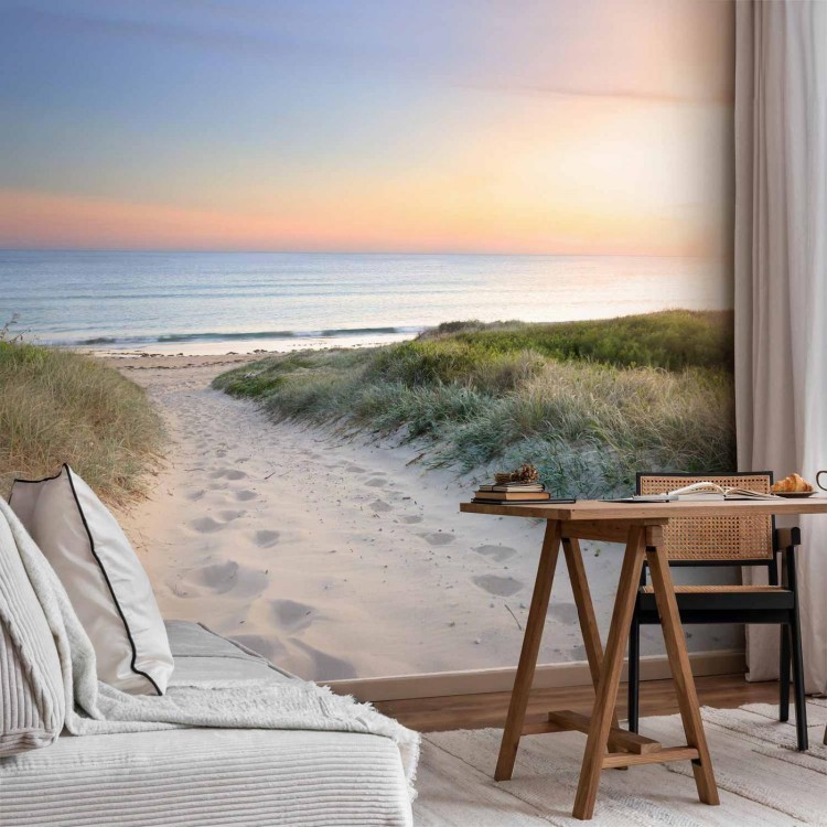 Fototapeta - Poranny spacer po plaży