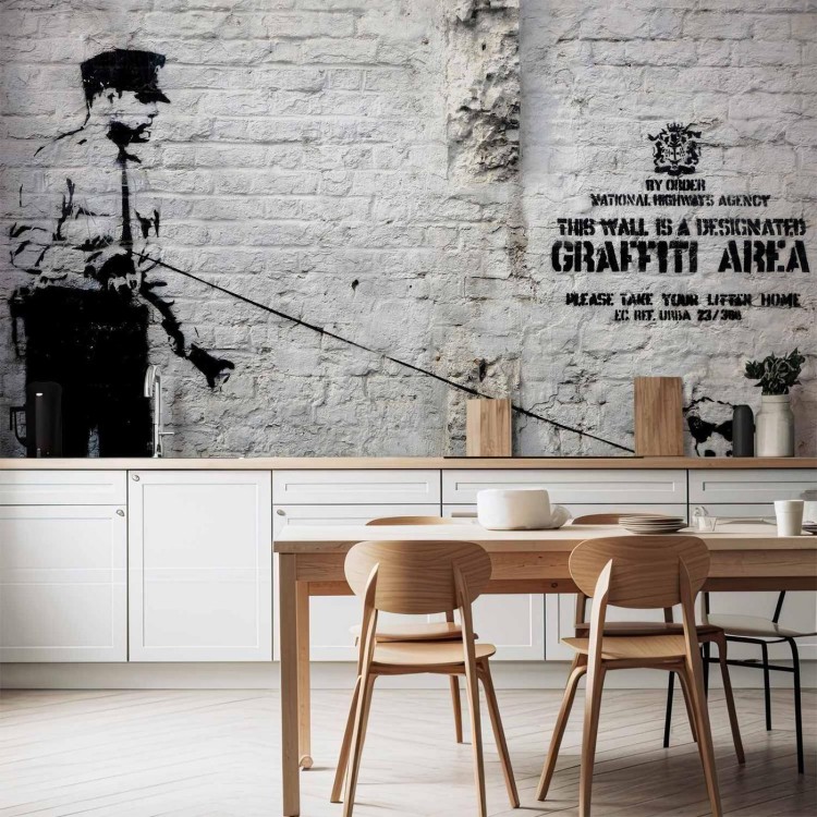 Fototapeta - Banksy - Graffiti Area