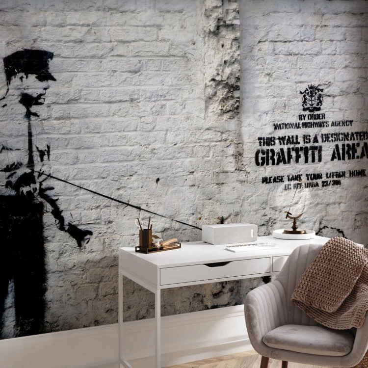 Fototapeta - Banksy - Graffiti Area