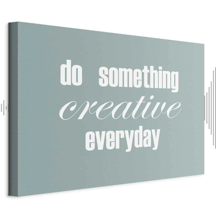 Obraz - Do Something Creative Everyday (1-częściowy) szeroki