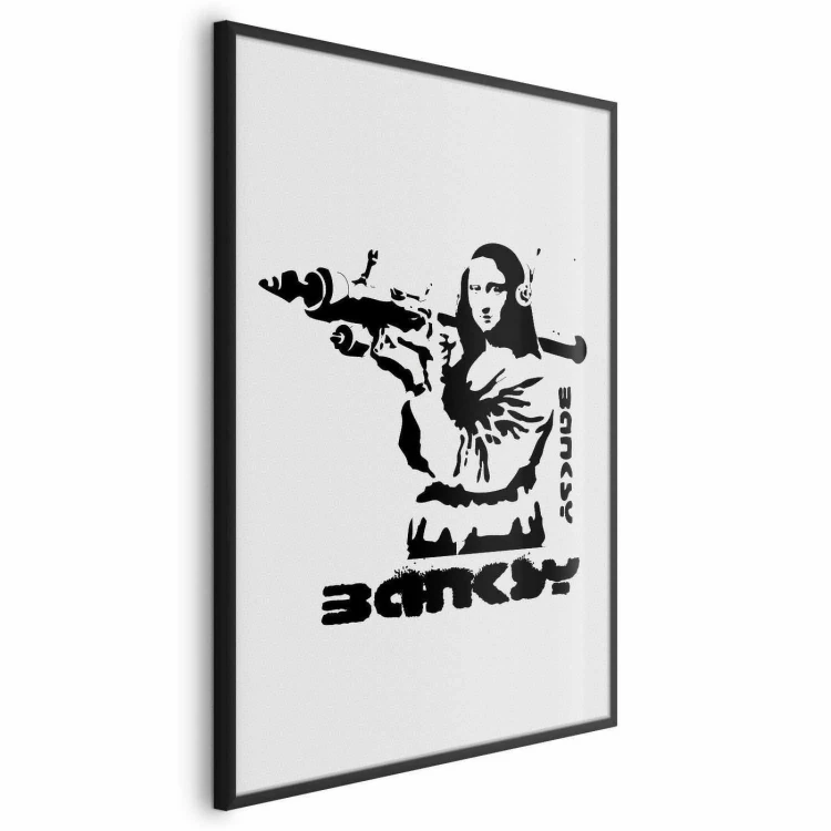 Plakat - Mona Lisa z bazuką