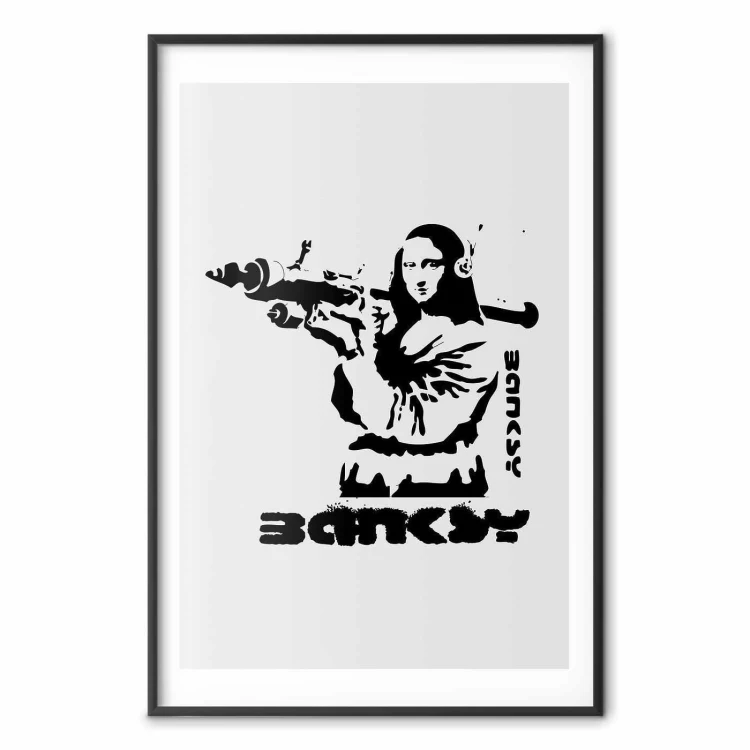 Plakat - Mona Lisa z bazuką