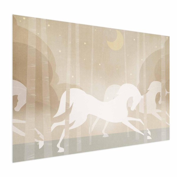 Plakat - Pędzące rumaki