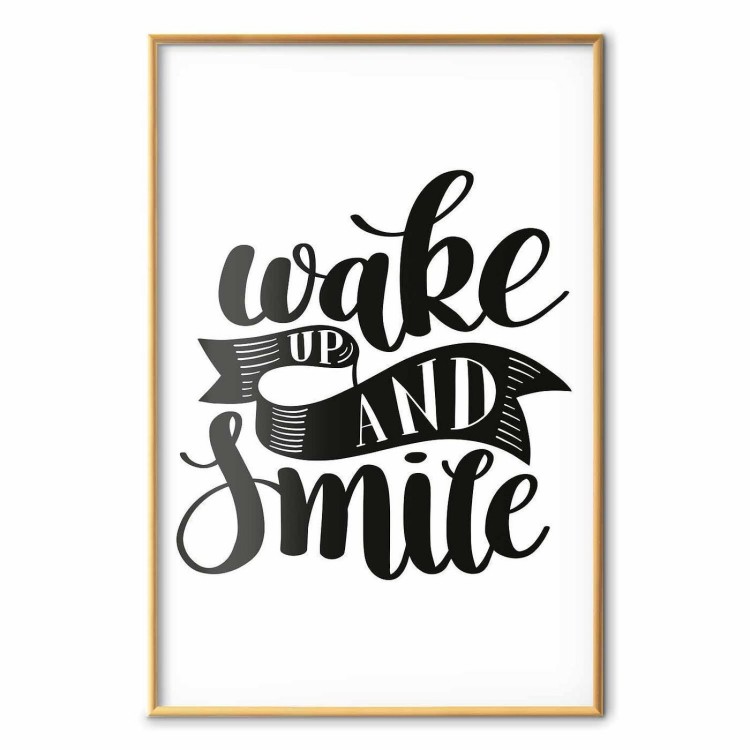 Plakat - Wake up and smile