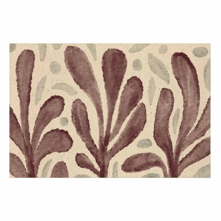Plakat - Liście i plamy - duże rozedrgane kształty inspirowane Matisse