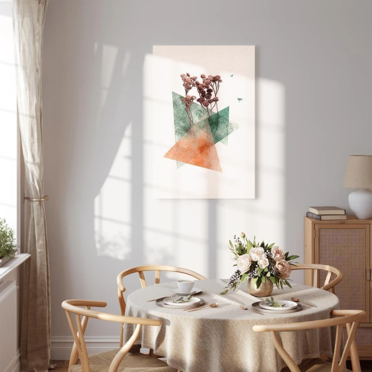 Obraz - Modernistyczny kwiat (1-częściowy) pionowy
