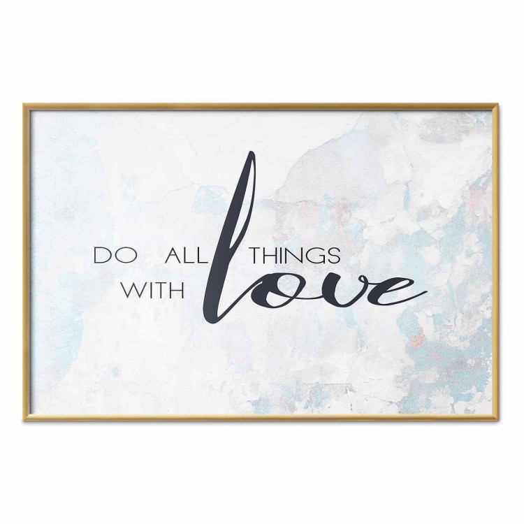 Plakat - Do all things with love