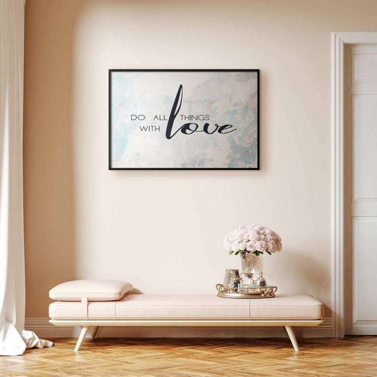 Plakat - Do all things with love