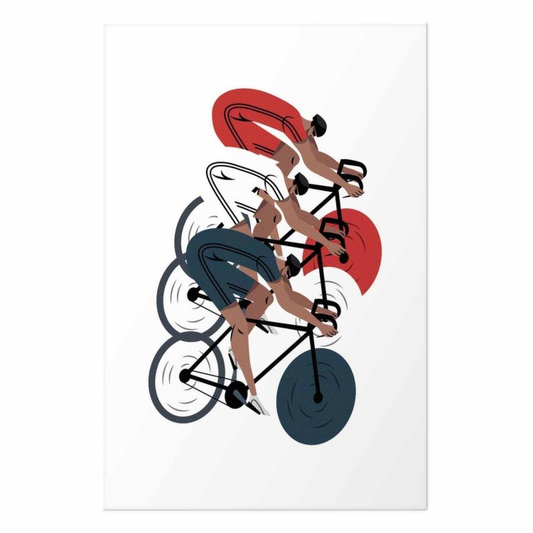 Plakat - Olimpiada - wyścig kolarski