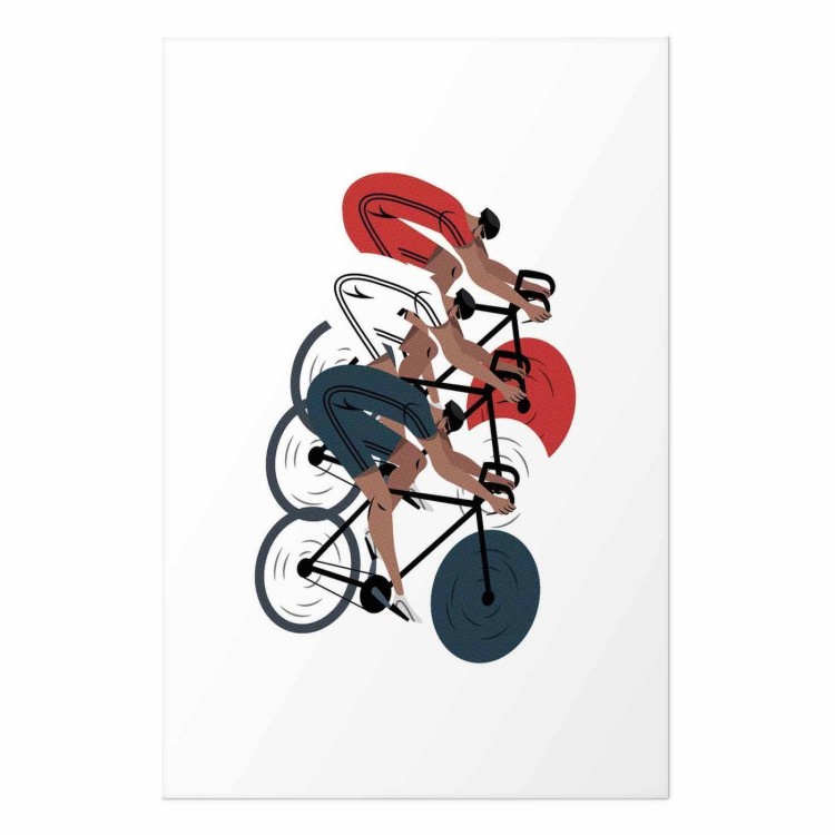 Plakat - Olimpiada - wyścig kolarski