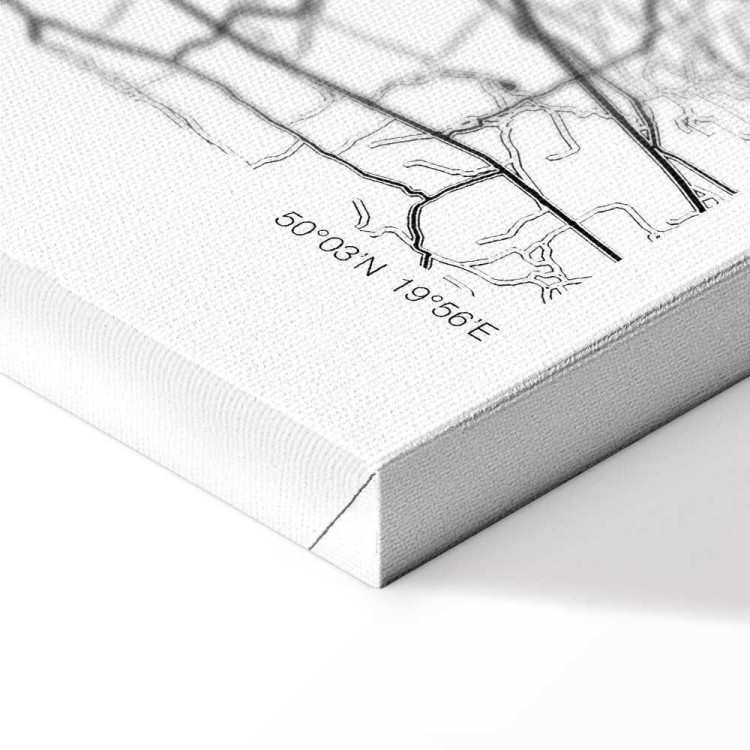 Obraz - Mapa miasta: Kraków (1-częściowy) szeroki