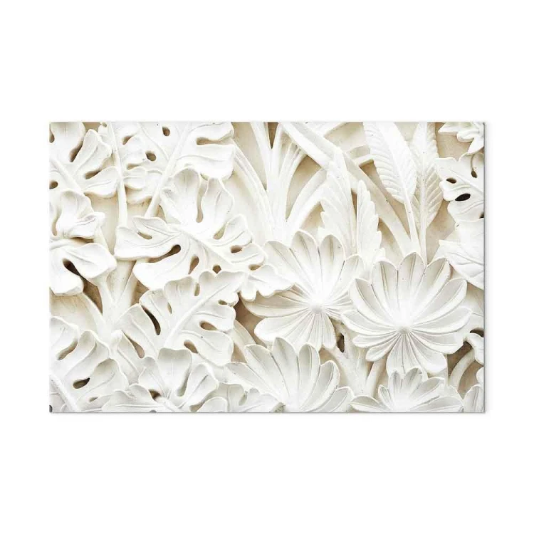 Obraz - Ceramiczne liście (1-częściowy) szeroki