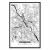Obraz - Mapa miasta: Warszawa (1-częściowy) pionowy