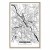 Obraz - Mapa miasta: Warszawa (1-częściowy) pionowy