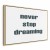 Obraz - Never Stop Dreaming (1-częściowy) szeroki