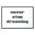 Obraz - Never Stop Dreaming (1-częściowy) szeroki