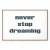 Obraz - Never Stop Dreaming (1-częściowy) szeroki