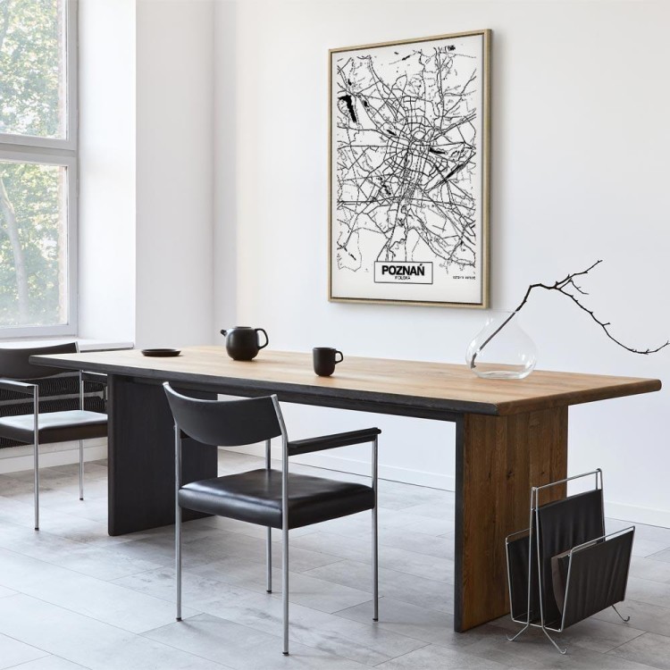 Obraz - Mapa miasta: Poznań (1-częściowy) pionowy