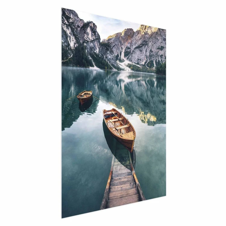 Plakat - Łodzie w Dolomitach