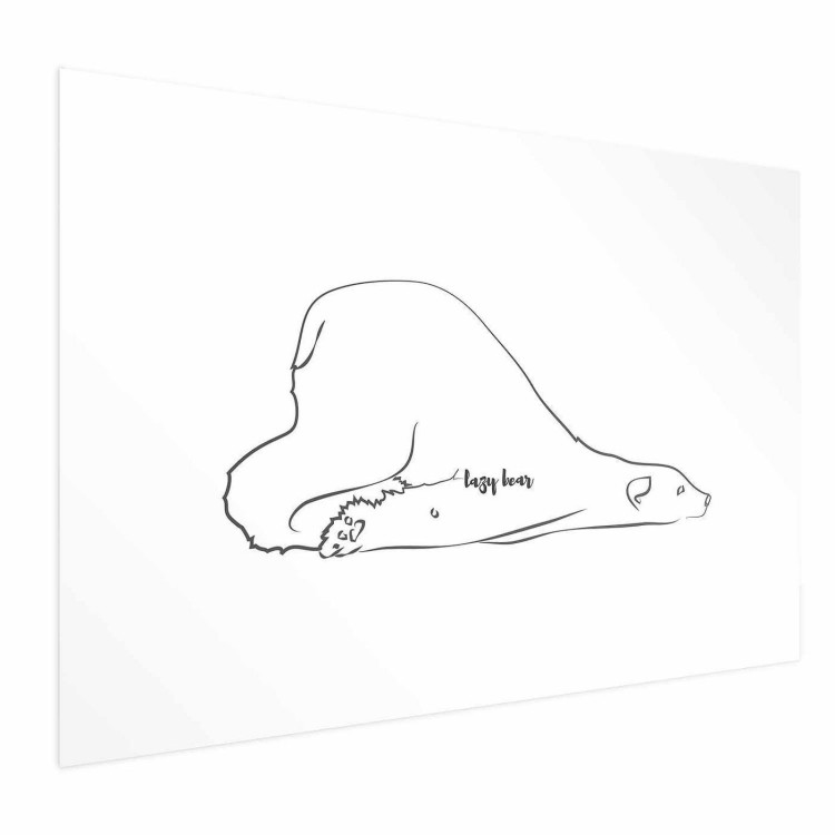 Plakat - Leniwy niedźwiedź