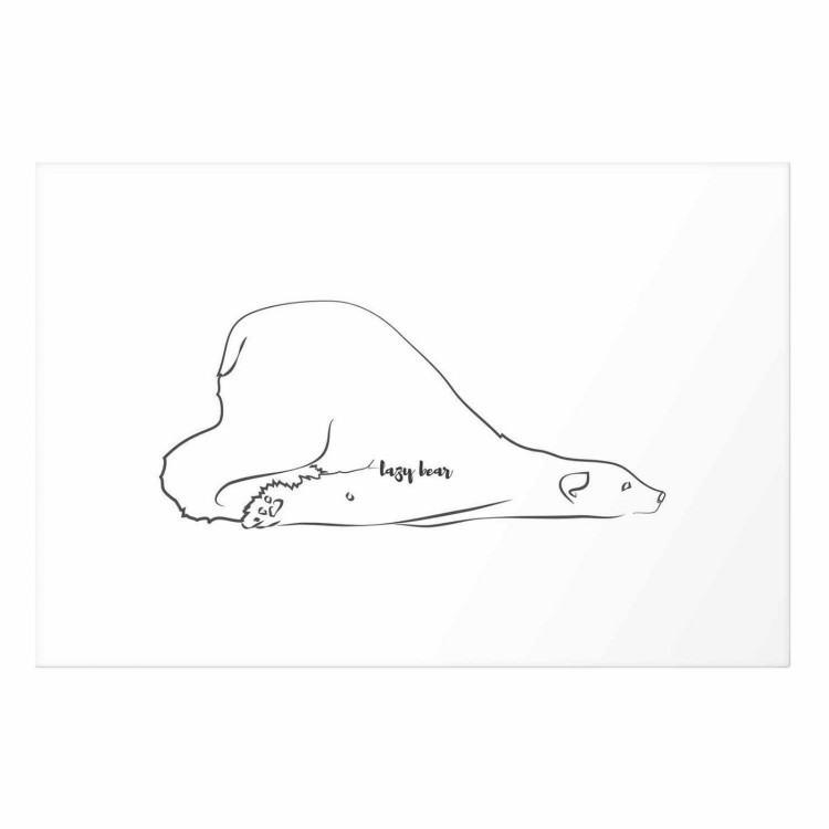 Plakat - Leniwy niedźwiedź