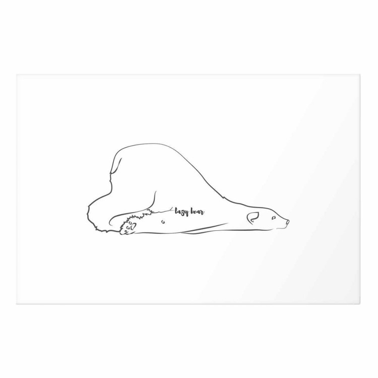Plakat - Leniwy niedźwiedź