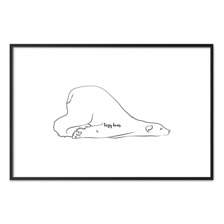 Plakat - Leniwy niedźwiedź