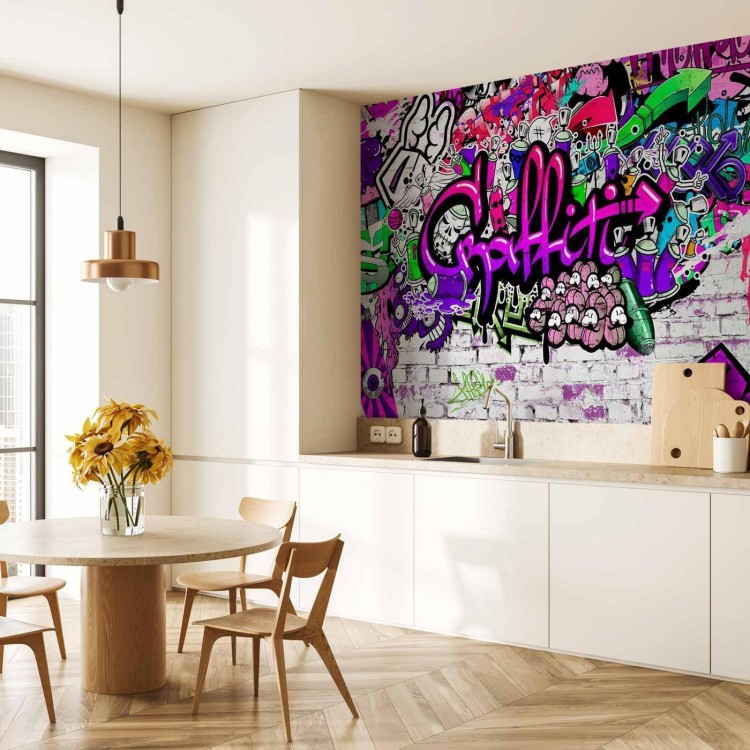 Fototapeta - Foletowe graffiti