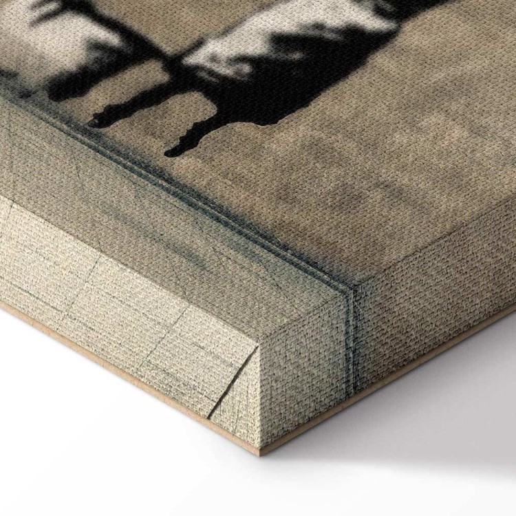 Obraz - Banksy: Pranie zebry na betonie (1-częściowy) szeroki