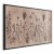 Plakat - Polne kwiaty - czarne rośliny na tle w technice lime wash