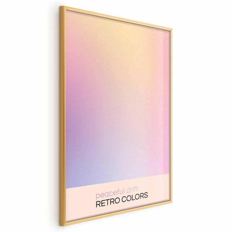 Plakat - Peaceful Drift - Delikatne pastelowe odcienie tworzące harmonijną całość