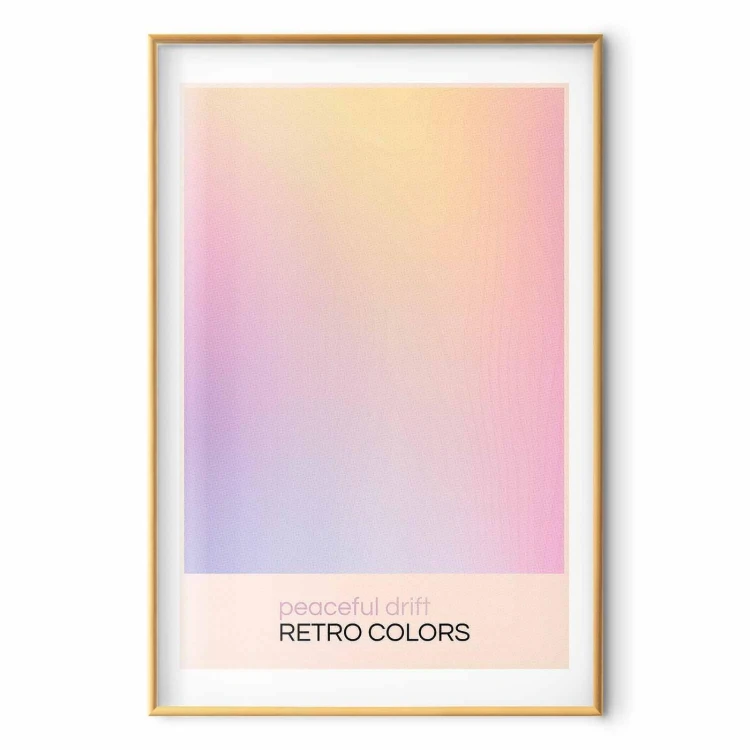 Plakat - Peaceful Drift - Delikatne pastelowe odcienie tworzące harmonijną całość