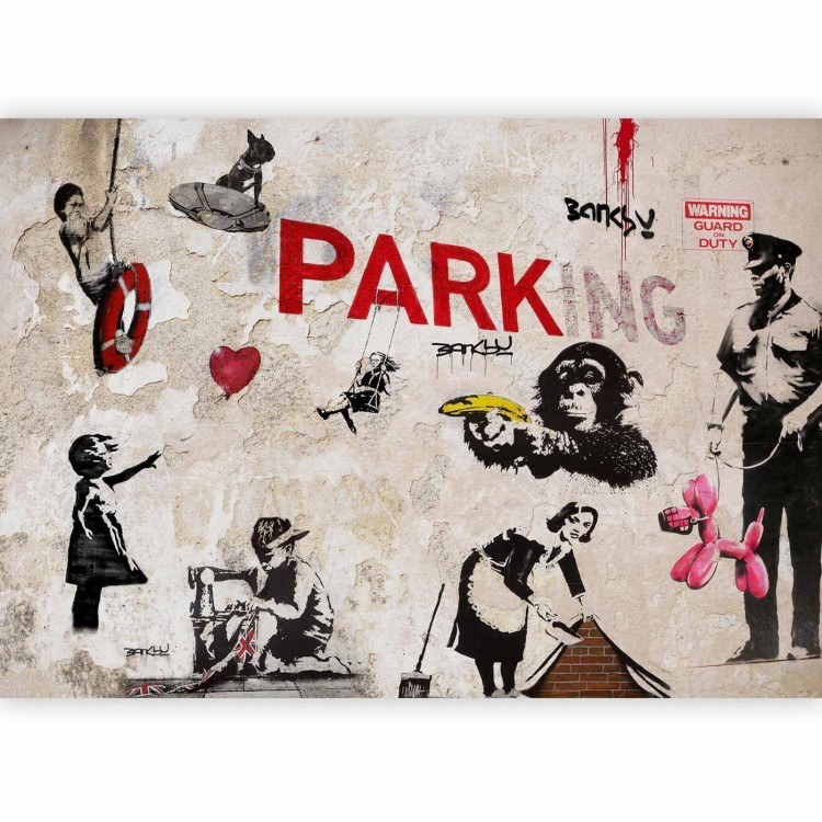 Fototapeta - Kolaż graffiti (Banksy)