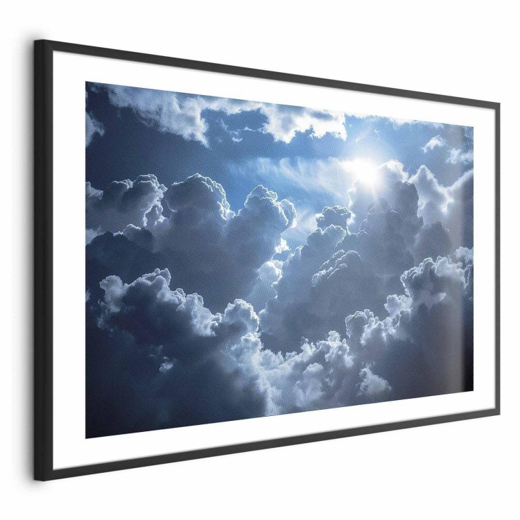 Plakat - Ożywiona sceneria: Słońce walczące z chmurami