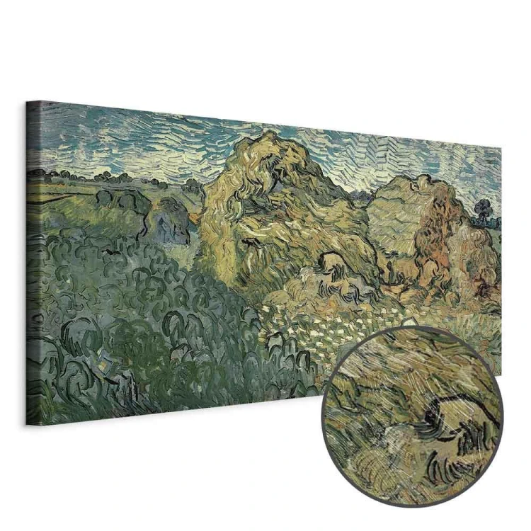 Obraz - Vincent Van Gogh – Pole ze stogami pszenicy