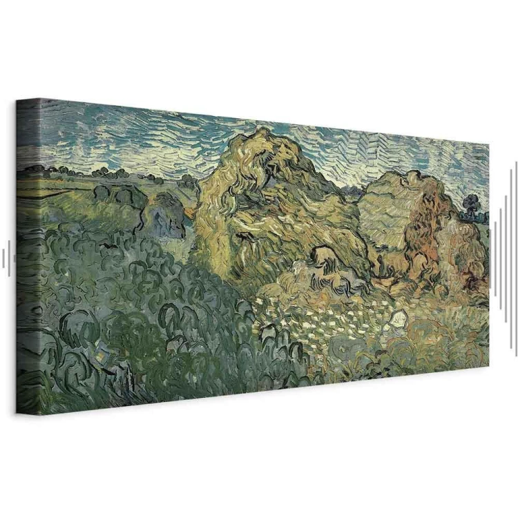 Obraz - Vincent Van Gogh – Pole ze stogami pszenicy