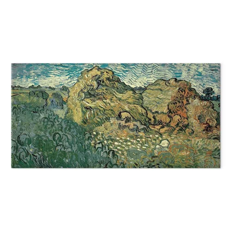 Obraz - Vincent Van Gogh – Pole ze stogami pszenicy