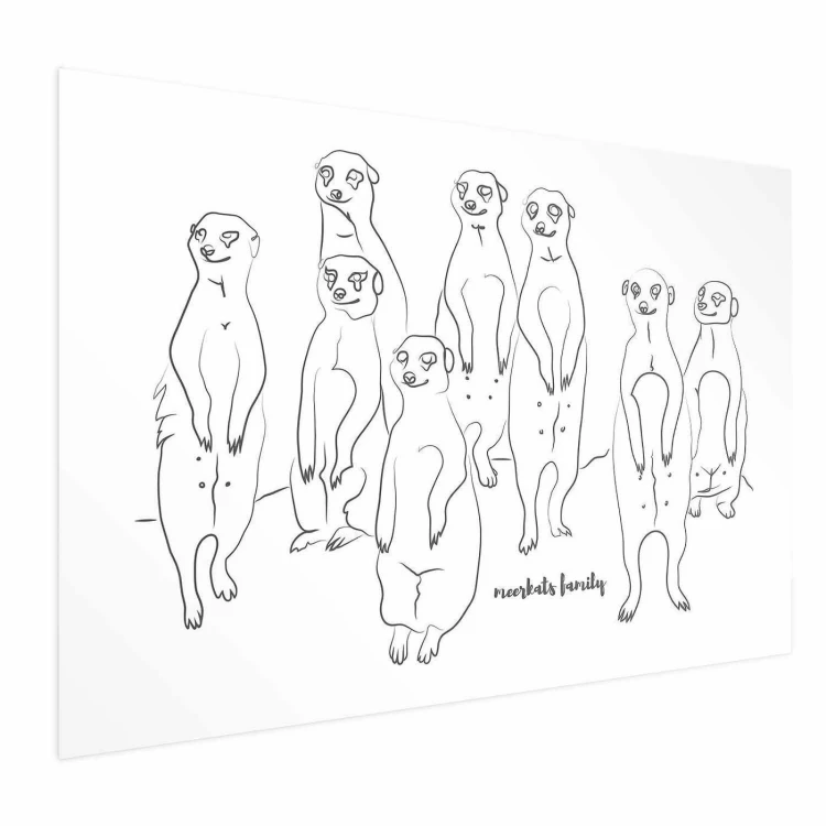 Plakat - Rodzina surykatek