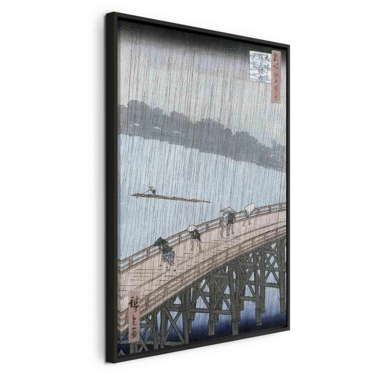 Obraz - Utagawa Hiroshige – Nagły deszcz nad mostem Shin-Ohashi i Atake