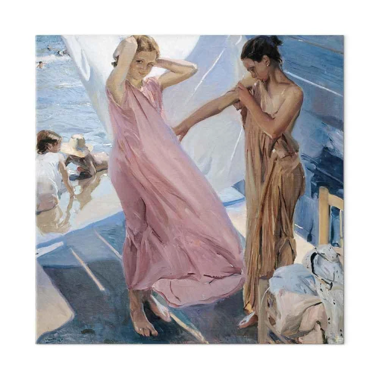 Obraz - Joaquín Sorolla y Bastida – Po kąpieli, Walencja