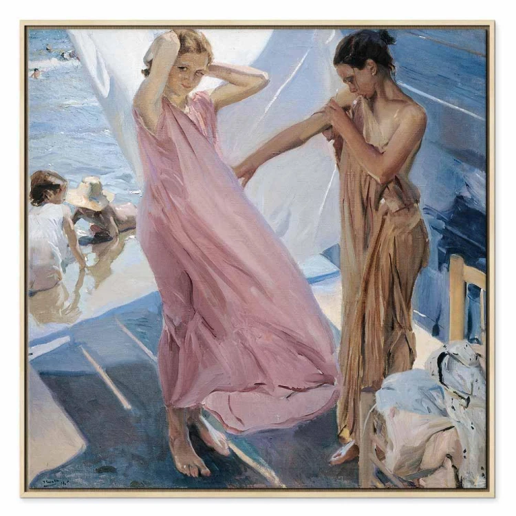Obraz - Joaquín Sorolla y Bastida – Po kąpieli, Walencja