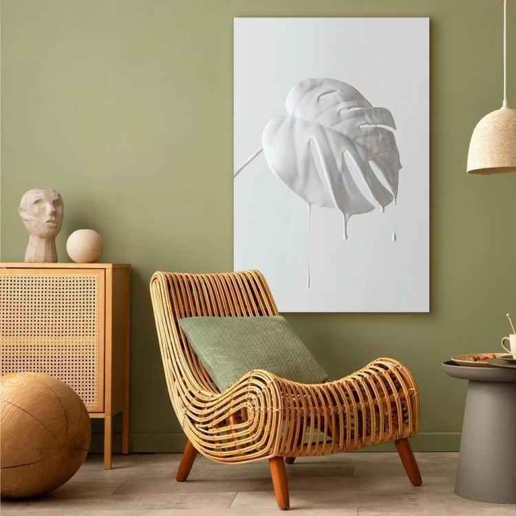 Obraz - Jasna monstera (1-częściowy) pionowy