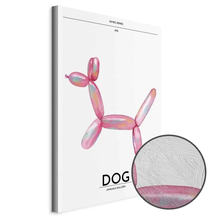 Obraz - Holo-Dog - Kolorowy pies w stylu retro