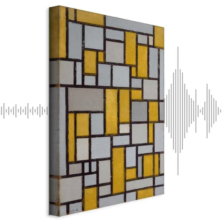 Obraz - Piet Mondrian – Kompozycja z siatką 1