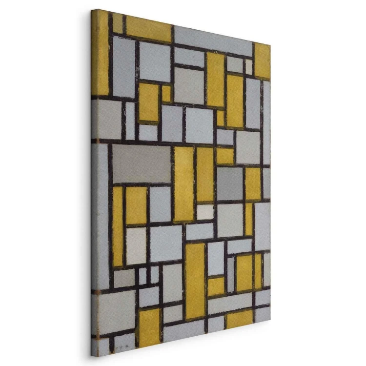 Obraz - Piet Mondrian – Kompozycja z siatką 1